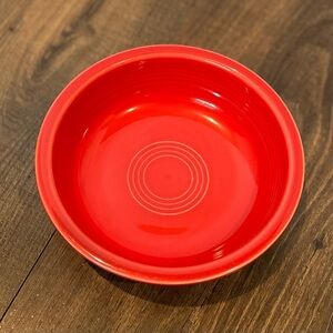 Homer Laughlin Fiesta Scarlet Red Round 7" Bowl, Fiestaware, Boho
